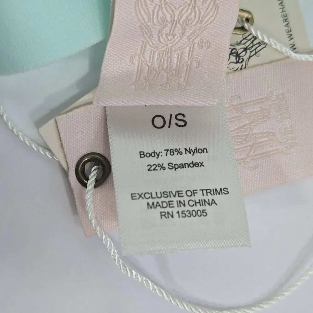 Free People x‎ We Are HAH One Size Brite Baby Blue Strung Out Garter NWT